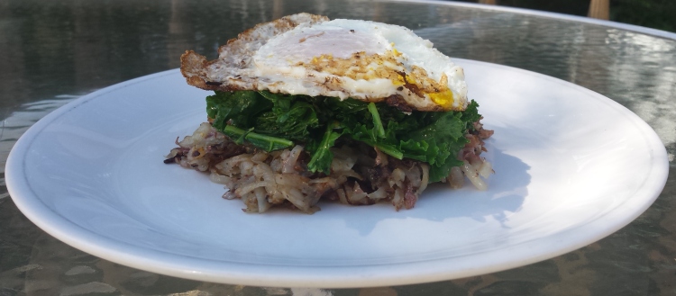 Hash Browns with Kale and Eggs - Vegetal Matters